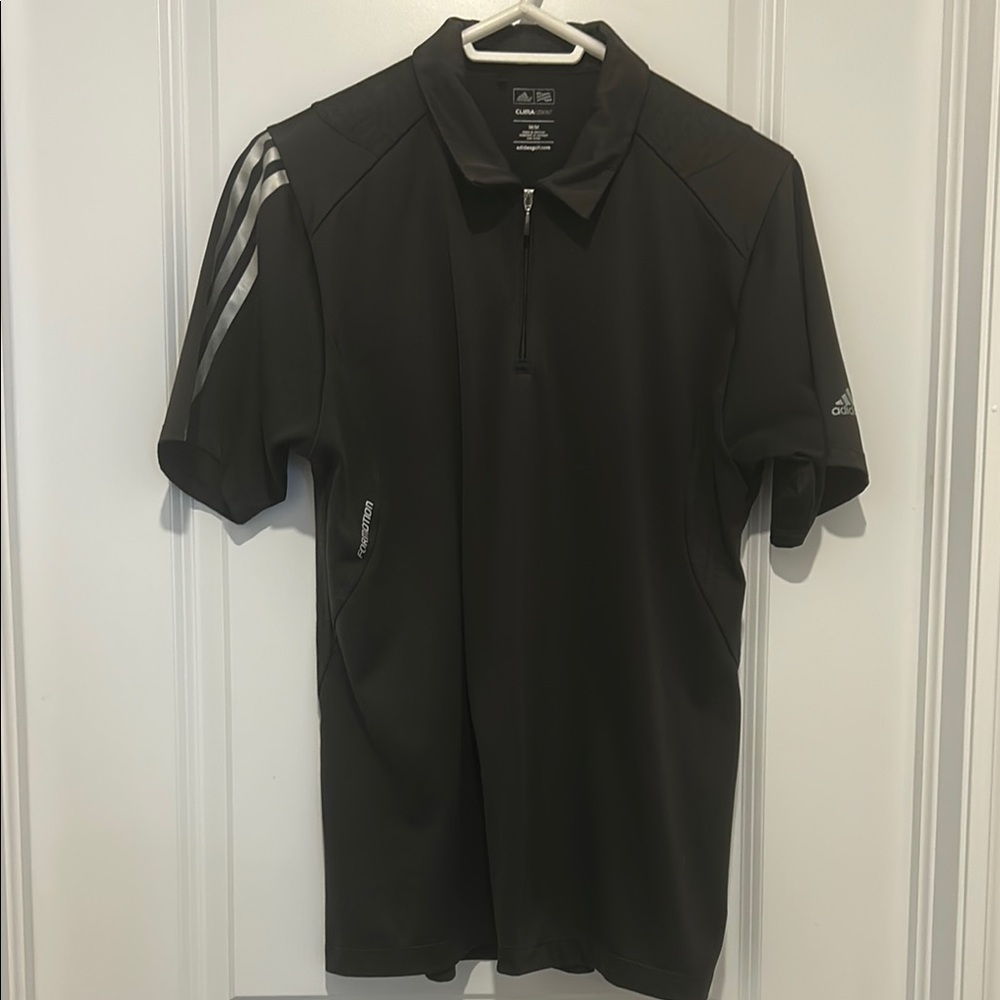 Adidas Men's Black Polo Shirt